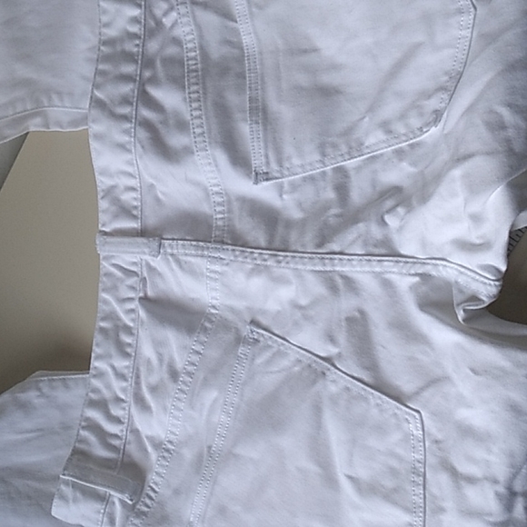 Lacoste Live! slim fit white jeans with button fly - Picture 3 of 7